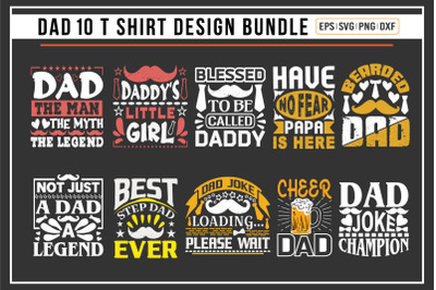 Fathers day 10 quotes t shirt bundle