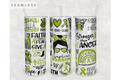 Non Hodgkin Lymphoma Awareness Tumbler Wrap, 20 Oz Skinny Tumbler PNG