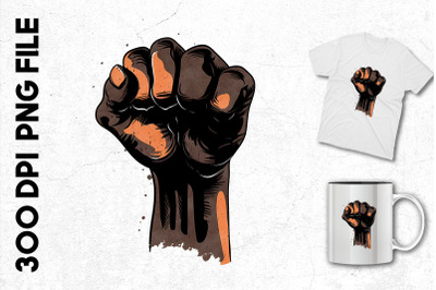 Black Fist Clipart