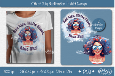 4th of July Sublimation Design| Patriotic USA Sublimation PNG