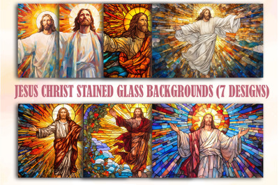 Jesus Christ Stained Glass Backgrounds