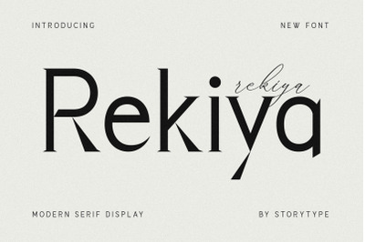 Rekiya Typeface