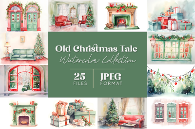 Old Christmas Tale Watercolor Collection