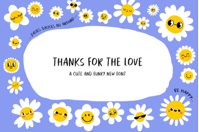 Thanks For The Love Font