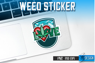 Weed Stickers Sublimation | Marijuana PNG | Happy Design