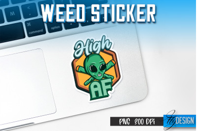 Weed Stickers Sublimation | Marijuana PNG | Happy Design