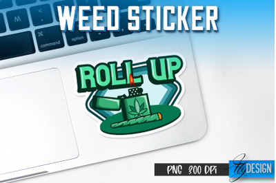 Weed Stickers Sublimation | Marijuana PNG | Happy Design