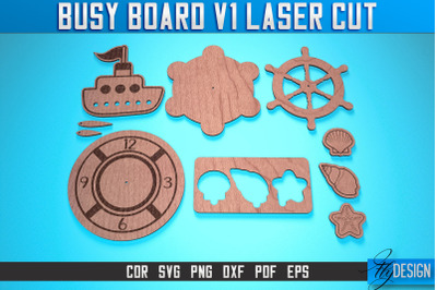 Busy Board Laser Cut SVG | Baby Game Laser Cut SVG Design | CNC Files