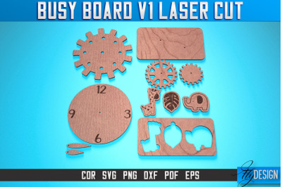 Busy Board Laser Cut SVG | Baby Game Laser Cut SVG Design | CNC Files