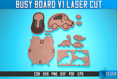 Busy Board Laser Cut SVG | Baby Game Laser Cut SVG Design | CNC Files