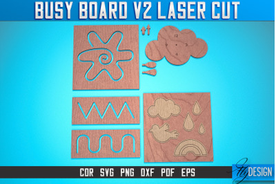 Busy Board Laser Cut SVG | Baby Game Laser Cut SVG Design | CNC Files