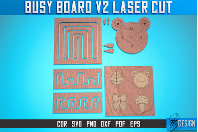 Busy Board Laser Cut SVG | Baby Game Laser Cut SVG Design | CNC Files