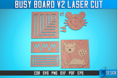 Busy Board Laser Cut SVG | Baby Game Laser Cut SVG Design | CNC Files