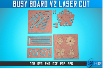 Busy Board Laser Cut SVG | Baby Game Laser Cut SVG Design | CNC Files