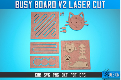 Busy Board Laser Cut SVG | Baby Game Laser Cut SVG Design | CNC Files