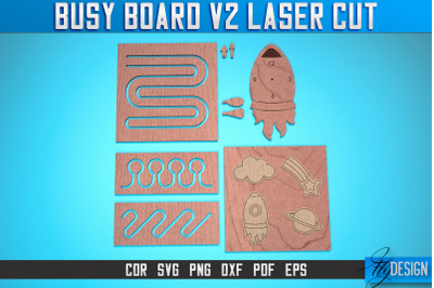 Busy Board Laser Cut SVG | Baby Game Laser Cut SVG Design | CNC Files