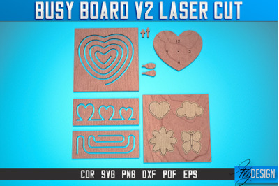 Busy Board Laser Cut SVG | Baby Game Laser Cut SVG Design | CNC Files