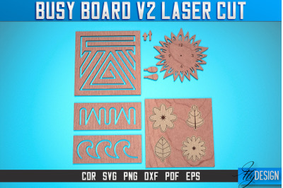 Busy Board Laser Cut SVG | Baby Game Laser Cut SVG Design | CNC Files