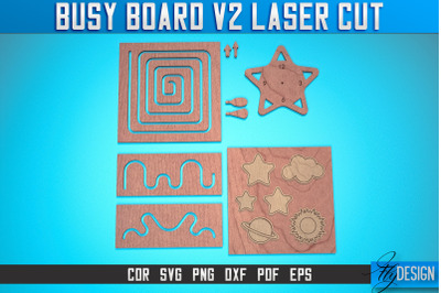 Busy Board Laser Cut SVG | Baby Game Laser Cut SVG Design | CNC Files