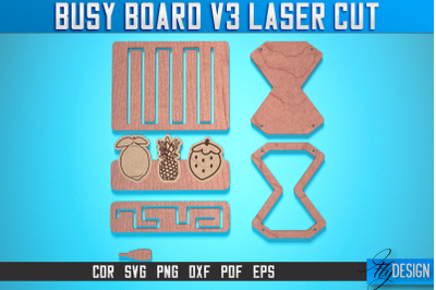 Busy Board Laser Cut SVG | Baby Game Laser Cut SVG Design | CNC Files