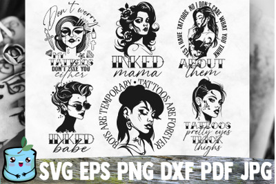 Tattoo Girl SVG Bundle