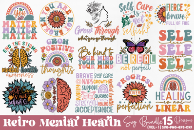 Mental Health SVG Bundle, Mental Health Bundle, Mental Health Quotes S