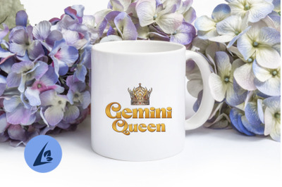 Gemini Queen Crown Zodiac Birthday