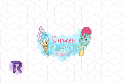 Ice Cream Summer Flavor Summer Vibes