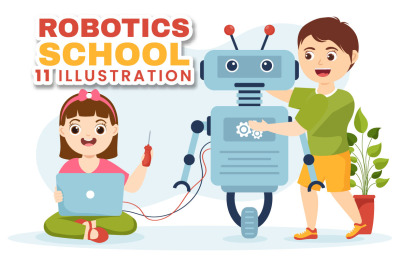 11 Robotics School Illustration