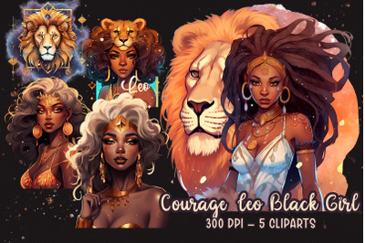 Courage Leo Black Girl Sublimation
