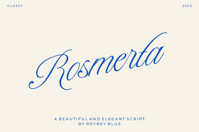 Rosmerta - Elegant Script