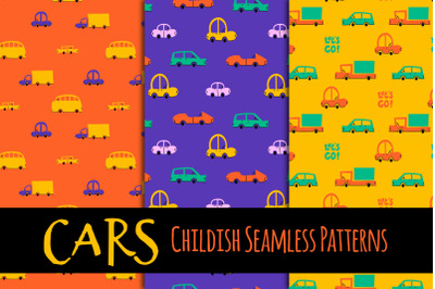 Cars Seamless Patterns &amp;amp; Papers