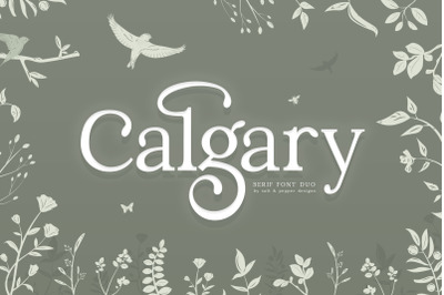 Calgary Serif (Serif Fonts, Beautiful Fonts, Classic Fonts)