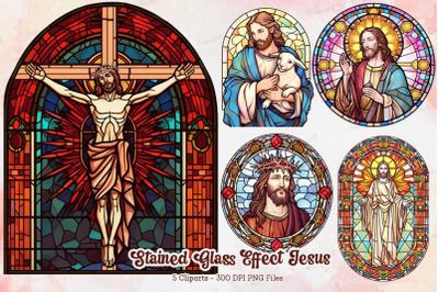 Stained Glass Effect Jesus