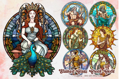 Stained Glass Greek Gods Sublimation