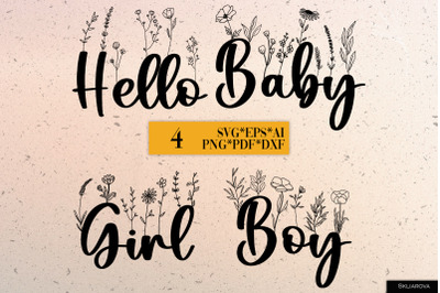 Hello baby SVG PNG EPS