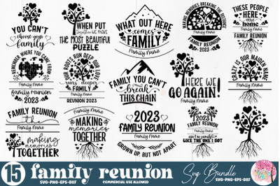 Family Reunion 2023 SVG Bundle