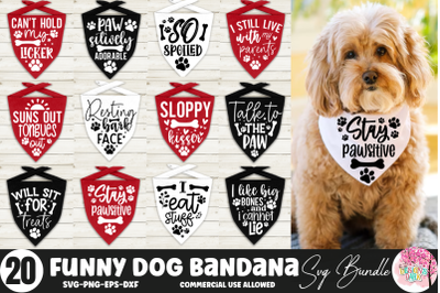 Funny Dog Bandana Svg Bundle, Funny Dog SVG Bundle, Pet Shirt Svg, Cut