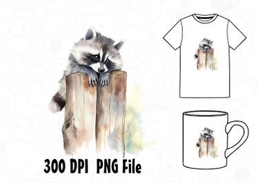 Raccoon Watercolor 18