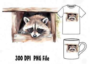 Raccoon Watercolor 20