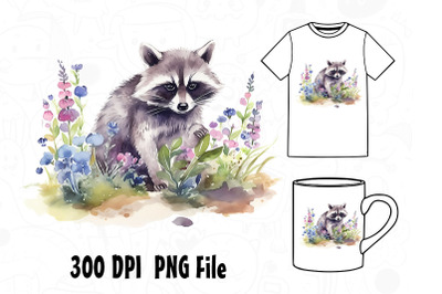 Raccoon Watercolor 16