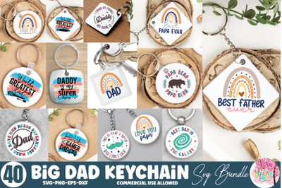 Big Dad Keychain SVG Bundle