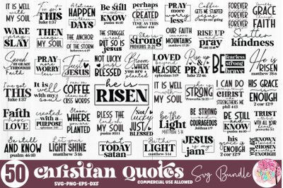 Christian Quotes SVG bundle