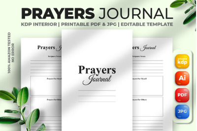 Prayers Journal Kdp Interior