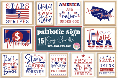 Patriotic Sign SVG Bundle