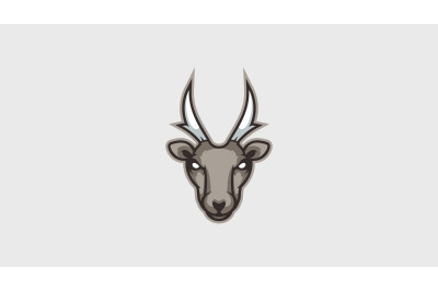 Deer head logo1 cartoon design abstract vector template