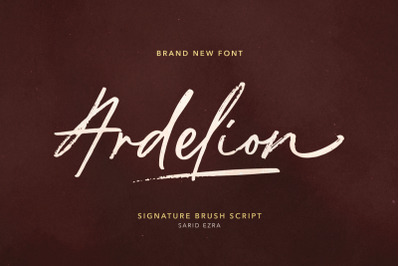 Ardelion - Signature Brush Script