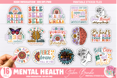 Mental Health Sticker Bundle,