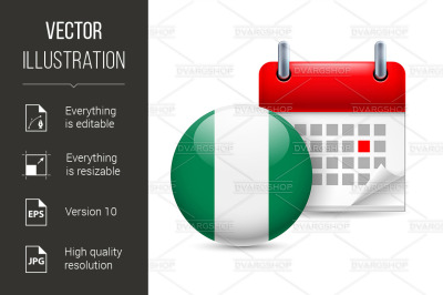 Icon of National Day in Nigeria