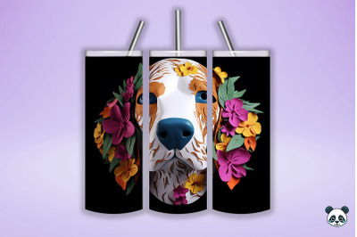 3D Beagle Tumbler Wrap 2